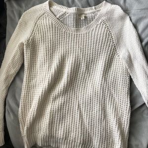 Cream Waffle Knit Sweater
